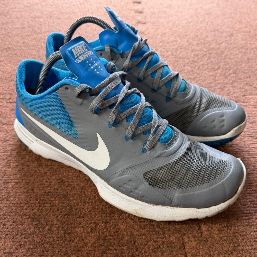 Nike FS Lite Run 2 Mens‎ Running Shoes Wolf Grey Photo Blue Sneakers 616564-004
